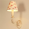 Single Fleur Wall Light in Old Ivory