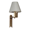 Audley Wall Light in Antiqued Brass