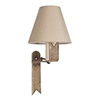 Audley Wall Light in Antiqued Brass