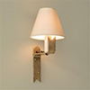 Audley Wall Light in Antiqued Brass