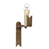 Audley Wall Light in Antiqued Brass