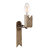 Audley Wall Light in Antiqued Brass