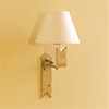 Audley Wall Light in Antiqued Brass