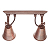 Double Curtis Spot Light in Heritage Copper
