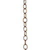 Fine Oval Link Chain, 1m Length, Antiqued Brass