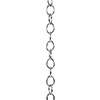 Fine Oval Link Chain, 1m Length, Nickel