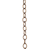 Fine Oval Link Chain, 2m Length, Antiqued Brass
