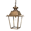 Large Canterbury Lantern in Antiqued Brass