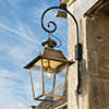 Large Canterbury Lantern in Antiqued Brass