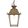 Large Canterbury Lantern in Antiqued Brass