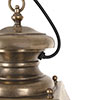Large Canterbury Lantern in Antiqued Brass