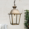 Standard Canterbury Lantern in Antiqued Brass