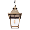 Standard Canterbury Lantern in Antiqued Brass