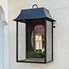 Somerton Wall Lantern in Matt Black