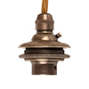 BC to ES Shade Adaptor in Antiqued Brass