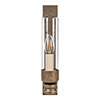 Raydon Wall Light in Antiqued Brass (Plain Glass)