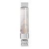 Raydon Wall Light in Nickel Plate (Fluted Glass)