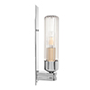 Raydon Wall Light in Nickel Plate (Fluted Glass)