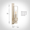 Raydon Wall Light in Plain Ivory (Plain Glass)