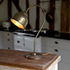 Wharton Table Lamp in Antiqued Brass