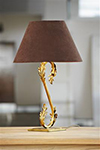 Acanthus Table Lamp in Old Gold