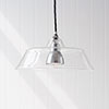 Lynfield Glass Pendant Light in Nickel