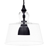 Lovell Glass Pendant Light in Matt Black