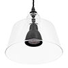 Lovell Glass Pendant Light in Matt Black