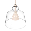 Lovell Glass Pendant Light in Plain Ivory