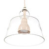 Lovell Glass Pendant Light in Plain Ivory