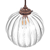 Fulbourn Glass Pendant Light in Heritage Copper