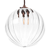 Fulbourn Glass Pendant Light in Heritage Copper