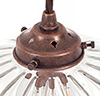 Fulbourn Glass Pendant Light in Heritage Copper