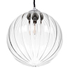 Fulbourn Glass Pendant Light in Nickel