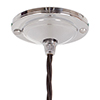 Fulbourn Glass Pendant Light in Nickel