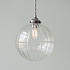 Fulbourn Glass Pendant Light in Polished