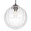 Fulbourn Glass Pendant Light in Polished