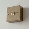 Single Surface Mounting Box in Antiqued Brass