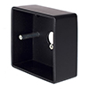 Single Surface Mounting Box in Matt Black