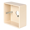 Single Surface Mounting Box in Plain Ivory