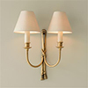 Ribbon Wall Light in Old Gold