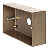 Double Surface Mounting Box in Antiqued Brass