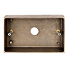 Double Surface Mounting Box in Antiqued Brass