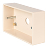 Double Surface Mounting Box in Plain Ivory