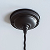 Fordham Ceiling Rose with Cable Grip in Matt Black