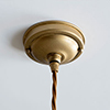 Fordham Ceiling Rose with Cable Grip in Old Gold
