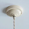 Fordham Ceiling Rose Cable Grip Plain Ivory