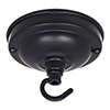 Fordham Ceiling Rose with Hook in Matt Black