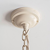 Fordham Ceiling Rose with Hook in Plain Ivory