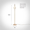 Portland Floor Lamp in Old Gold